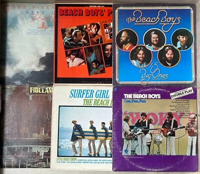 The Beach Boys Lot of 6 Vinyl Record LPs Brian Wilson Surfer Girl Big Ones MORE - Photo 1/4