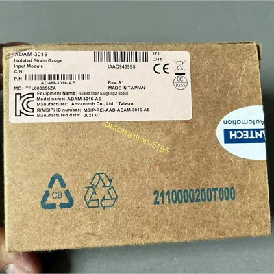 1PC new Advantech ADAM-3016 Analog Input Acquisition Module fedex or DHL - Image 1 of 3