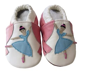 Leder Schuhe Puschen Hausschuhe Ballerina ca. 2-3Jahre Gr 25 / 26 Echtleder NEU - Bild 1 von 1