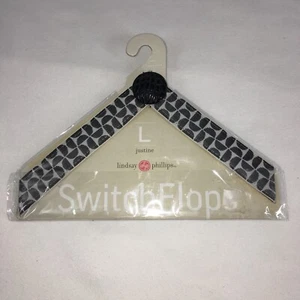 Switch Flops by Lindsay Phillips Justine Black & White Size Large - Photo 1/3