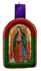 Detente Peruana Señor de los Milagros y Virgen de Guadalupe religiosa 3"x 2.5" - Imagen 1 de 4