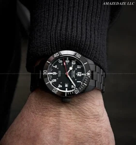 Tresod Herren 42mm SWISS MADE SW200 Ocean Master Saphir & Keramik DLC SS Uhr!! - Bild 1 von 5