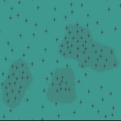 3Y Giucy Giuce Redux POLARIS Calypso Andover Fabric Atomic Starburst Stars - Image 1 of 4