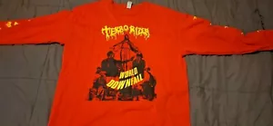Camisa Terrorizer 'World Downfall' MANGA LARGA ROJA - EARCHE Records - GRINDCORE - Imagen 1 de 16