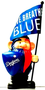 Los Angeles Dodgers Flag Holder Gnome - MLB - Picture 1 of 4