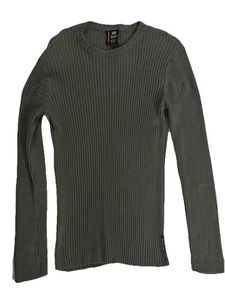 Ralph Lauren Polo Jeans Co Damen Ribbed Cotton Green Top Long Sleeve Preppy Lg - Bild 1 von 6