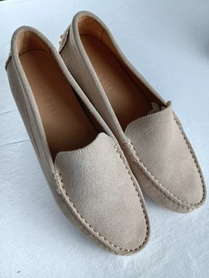 Mocasín de gamuza para mujer M.Gemi The Felize talla 36 color café con leche Foto 1 de 4