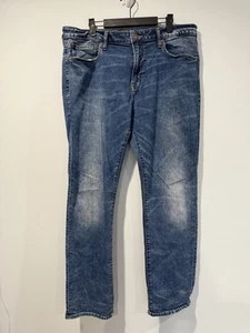 American Eagle Jeans Mens 37x30 Slim Straight Leg Next Level Flex Travel Casual - Picture 1 of 7