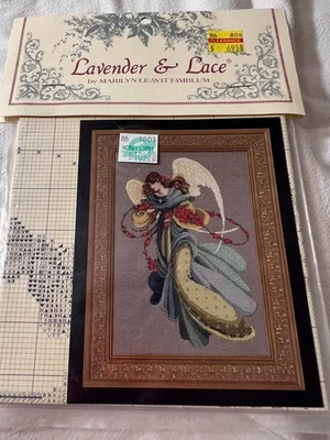 Lavender & Lace Angel Cross Stitch Pattern 1997 NIP - Image 1 of 3