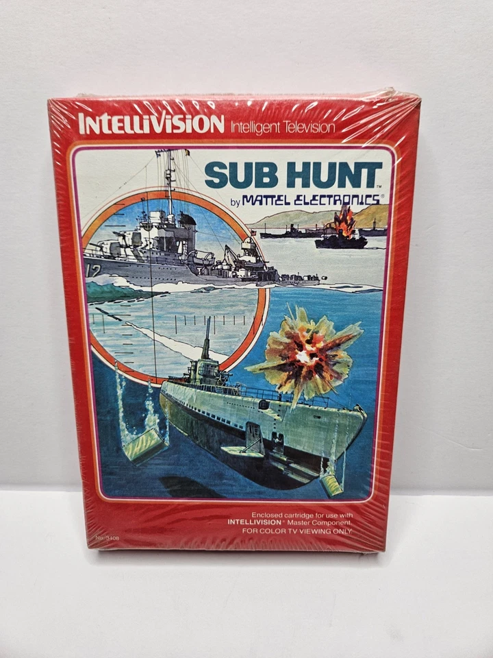 1981 Intellivision Sub Hunt Video Game New Factory Sealed - Image 1 of 4