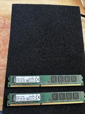 Kingston 8GB PC3-10600 DDR3-1333MHz no ECC 240-Pin 1 Lote de 2 Piezas Foto 1 de 3