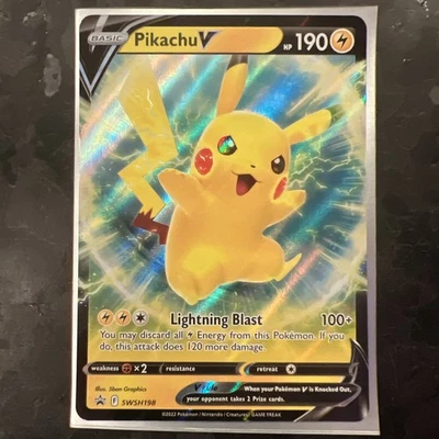 Pikachu V SWSH198 SWSH: Sword & Shield Promo Cards Holo - Image 1 of 2