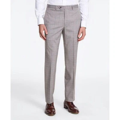 Pantalones Michael Kors Marvin Para Hombres 38x34 Marrón Tostado A Cuadros Calce Clásico Elastizados Nuevos con Etiquetas Foto 1 de 4