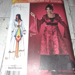 Simplicity Geisha Costume Uncut Pattern 18W-24W Adult 2837 Egyptian Kimono Cleo - Picture 1 of 5