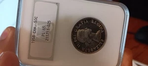1958 Canada 50c PL 65 Old NGC Holder - Picture 1 of 2