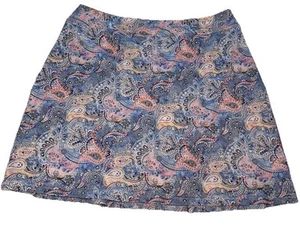 Jack Smith Damas Talla XL Tenis Golf Pickleball Skort Elástico Pull on Paisley - Imagen 1 de 8