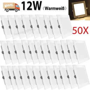 50x LED luce da incasso 12W faretto da incasso soffitto lampada set incasso spot 230V DE - Foto 1 di 12