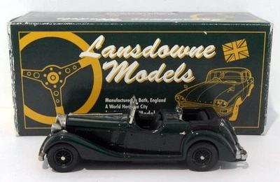 Lansdowne Models 1/43 Scale LDM27 - 1937 Jensen Dual Cowl Phaeton - Green - Image 1 of 4