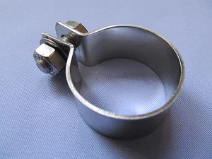 06-1328S NORTON COMMANDO 1 3/8" SILENCER CLAMP ASSEMBLIES STAINLESS X 1 - Picture 1 of 1