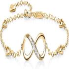 Bracelet Billie Bijoux Womens 925 Sterling Silver Infinity Anklet Endless
