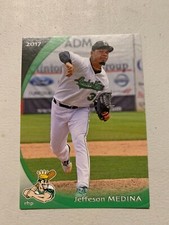 Jeffeson Medina Card 2017 Clinton Lumber Kings Team Card