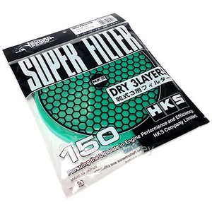 HKS Super Power Megaflow Air Filter Replacement Element 150mm Green Dry Genuine - Picture 1 of 1