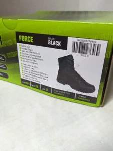 Interceptor schwarz ASTM F2413-11 taktische Stahlkappe Sicherheit Biker Stiefel Herren Gr. 8 - Bild 1 von 7