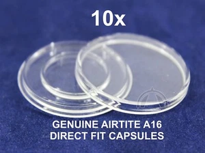10 Airtite Coin Capsule Holders 16.5mm Direct Fit for 1/10thoz Gold Eagle | 16mm - Picture 1 of 7