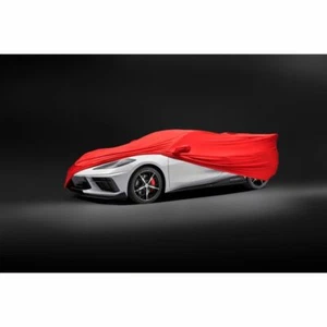 2020-2024 Corvette C8 Indoor Car Cover 84865966 Red Genuine OEM GM - Picture 1 of 7