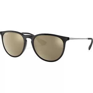 Ray-Ban Adult Erika Polished Black/Gold 54mm Sunglasses - Picture 1 of 5