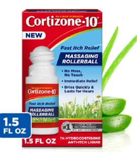 Cortizone 1% Anti-Itch Massaging Rollerball Liquid, 1.5 Fl Oz 041167033807VL - Picture 1 of 1