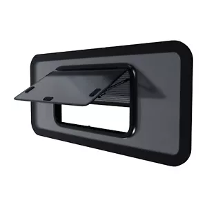 Brixwell 1000mm x 460mm Universal Van Awning Pop Up Glass Window, Tinted, with F - Picture 1 of 8