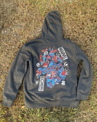 Ecko Unltd. x Marvel Spider-Man (Back Design) Black Hoodie Sz XL “Scrappy” - Image 1 of 4