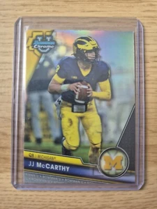 2023 Bowman University U Chrome JJ McCarthy Refractor Michigan - Picture 1 of 1