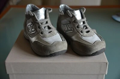 HOGAN scarpe bambina new interactive junior colore silver argento mis 22 shoes  - Immagine 1 di 4