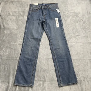 Old Navy Jeans 14 Slim Boys NWT Straight Leg Medium Wash Adjustable Waist - Picture 1 of 8