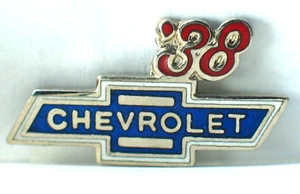 1938 Chevrolet Lapel Pin _ Vintage Chevy Bowtie Hat Tack Pin - Picture 1 of 1