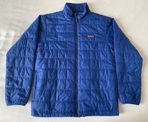 PATAGONIA Nano Puff Brick Quilted Insulated Jacket Unisex Kids Large 12 K's BLUE - Picture 1 of 17