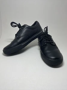 Treadsafe Oxford Slip Resistant Shoes Lace Up Anti Fatigue Black Men’s 7 Wm’s 8 - Picture 1 of 11