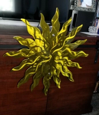 Arte de pared de metal sol grande moderno decoración del hogar exterior 30" corte plasma patio exterior Foto 1 de 2