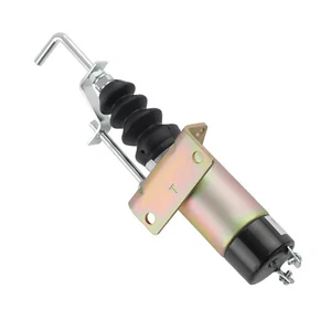 12V Fuel Shutdown Shut Off Stop Solenoid Valve For Lister Petter 366-07197 - Foto 1 di 8