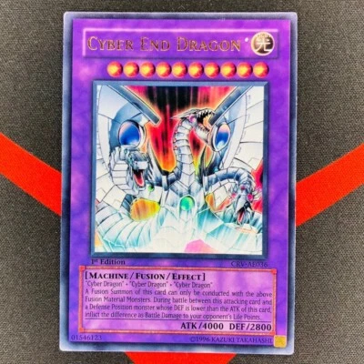 Yu-Gi-Oh! Cyber End Dragon CRV-AE036 1st Edition Ultra Rare Asian English LP EX - Image 1 of 4