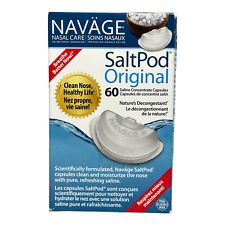 Navage Nasal Care Saltpod Original 60 Saline Concentrate Capsules *NEW IN BOX*