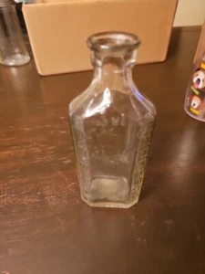 3 XVI Vintage Apothecary Bottle Clear Glass 7x3 Inches - Picture 1 of 9