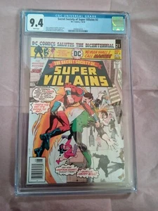 SECRET SOCIETY OF SUPER VILLAINS 2 DC 1976 CGC 9.4 HIGH GRADE - Picture 1 of 3