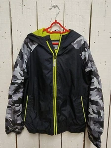 MICHAEL KORS Front Zip Hooded Rain Jacket Windbreaker Kids Size 10/12  C11 - Picture 1 of 8