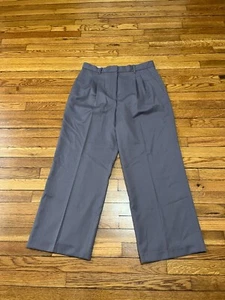CLUB MONACO Womens Purple Dress Pants Pleated Front Bootcut Sz 14 Wool Blend NWT - Picture 1 of 4