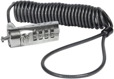 Notebook Netbook Laptop Zahlenschloss Diebstahlsicherung mit 180cm Kabel - Bild 1 von 3