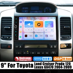 Plug & Play Head Unit 9 inch for Toyota Land Cruiser Prado Lexus GX470 2004-2009 - Picture 1 of 18