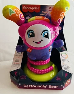 Fisher-Price Baby & Toddler Learning Toy DJ Bouncin’ Star with Music Lights - Picture 1 of 5